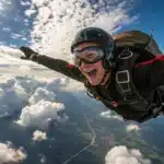 une personne qui fait un saut en parachute